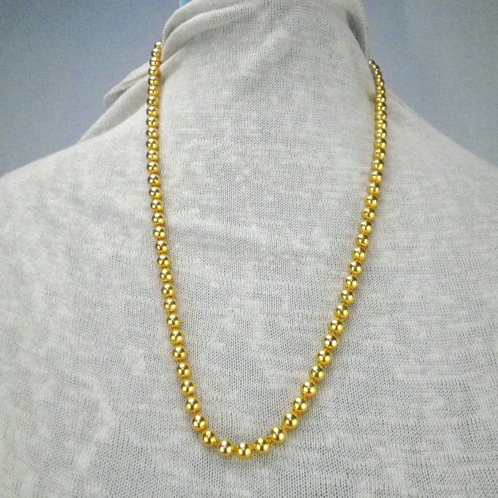 Premiere Designs Gold Tone Beaded Necklace 17.5 "